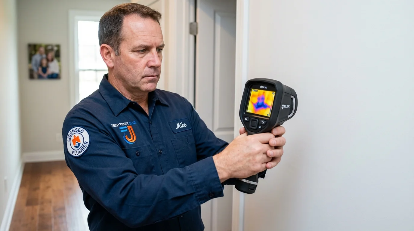Thermal imaging leak detection by Johns Plumbing LLC in Mountville